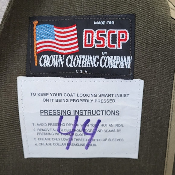 USMC Official Service Green Jacket & Khaki Service Bravo Shirt - Picture 4 of 12